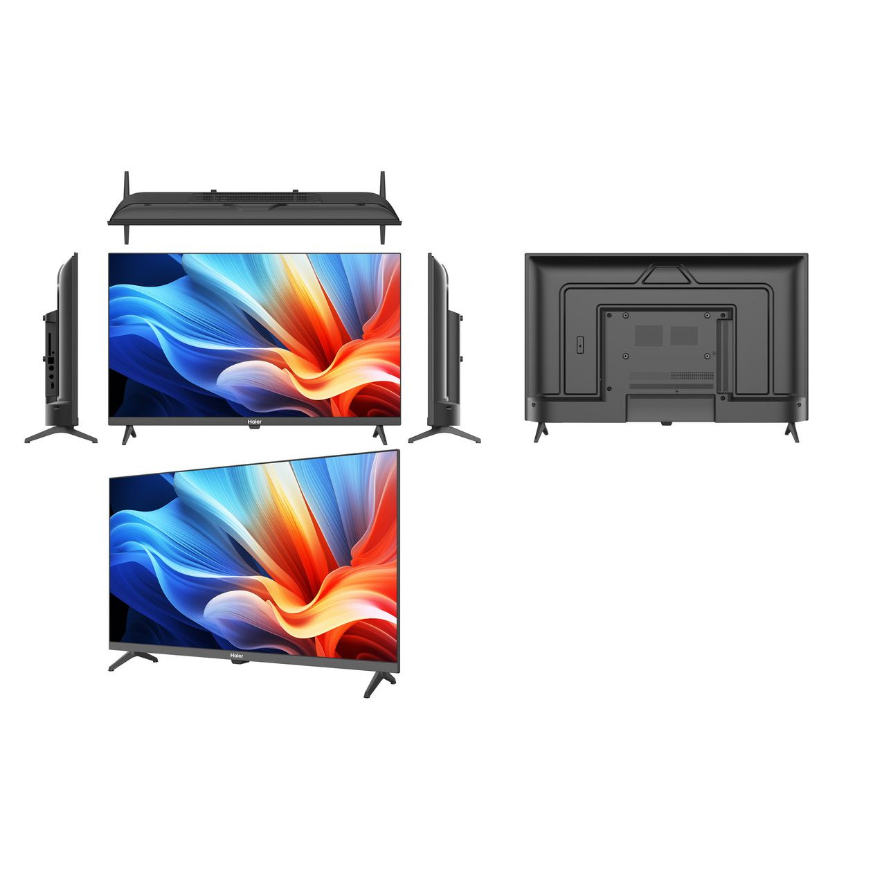 شاشة تلفزيون سمارت LED هاير 32 بوصة بدقة HD مع ريسيفر داخلي - H32K80E
