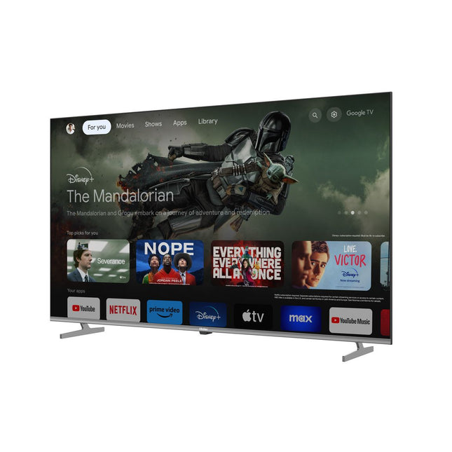 شاشة تلفزيون QLED سمارت هاير 65 بوصة بدقة 4K UHD مع ريسيفر داخلي - H65S80EU